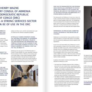 Interview de Henry Wazne, Administrateur Directeur Général de la Sofibanque par le Diplomatic World Magazine